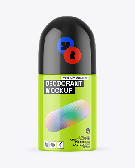 Glossy Deodorant Mockup
