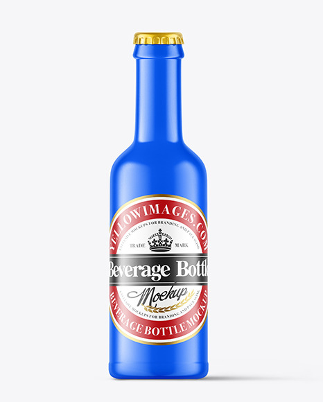 Matte Beverage Bottle Mockup