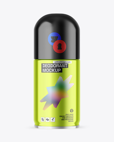 Metallic Deodorant Mockup