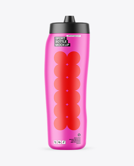 Matte Sport Bottle Mockup