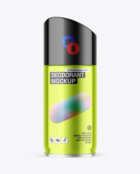 Metallic Deodorant Mockup