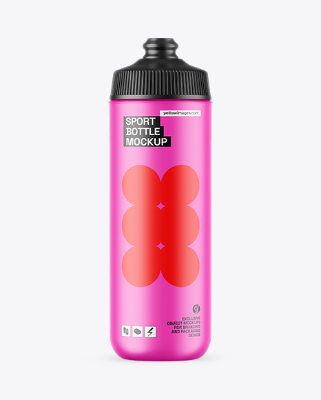 Matte Sport Bottle Mockup