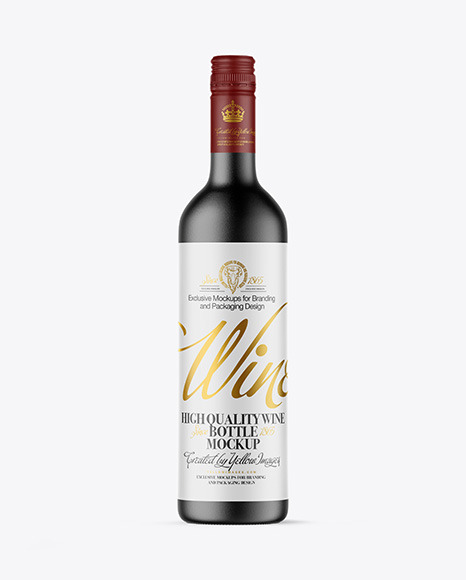 Ceramic Wine Bottle Mockup