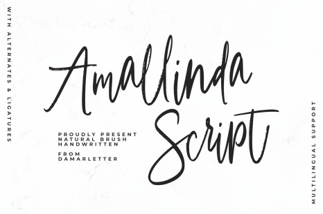 Amallinda Script Handwriting