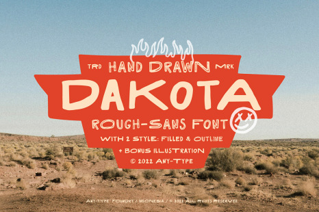 Dakota Rough Sans (With Bonus)