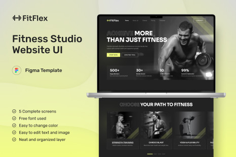 FitFlex - Fitness Studio Website