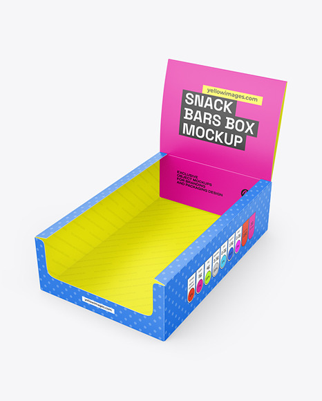 Paper Snacks Box Mockup