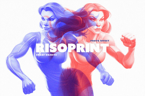 Risoprint Double Exposure Effect