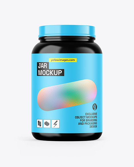 Glossy Jar Mockup