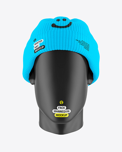 Winter Hat Mockup - Front View