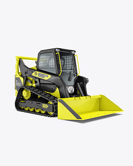 Track Loader Mockup - Half Side View