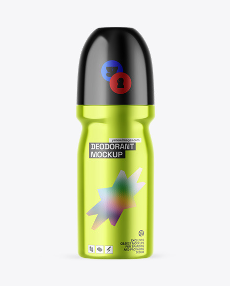 Metallic Deodorant Mockup