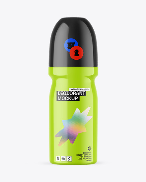 Glossy Deodorant Mockup