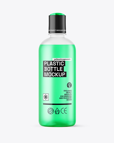 Frosted Color Liquid Cosmetic Bottle Mockup