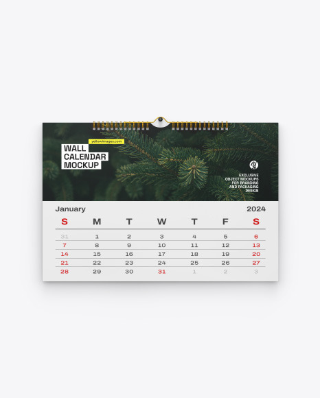 Wall Calendar Mockup