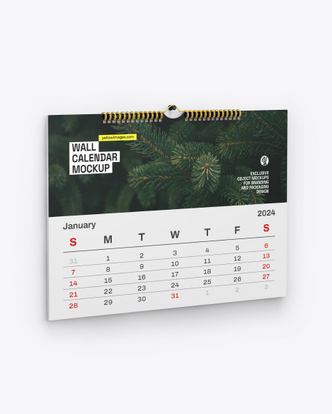 Wall Calendar Mockup