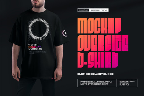 5 Mockups Oversize T-shirt