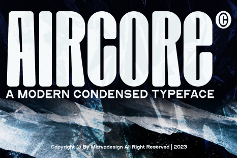 Aircore - A Modern Condensed Sans Font