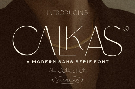 Calkas - A Modern Sans Serif Font