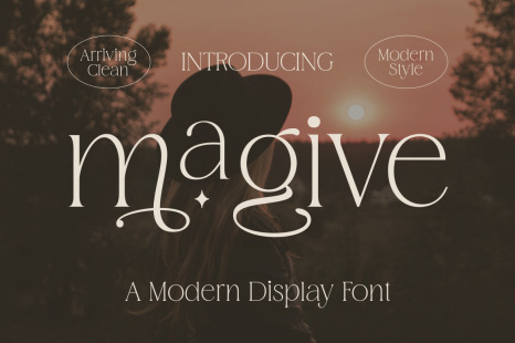 magive - A Modern Display Font