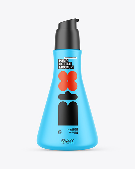 Matte Pump Bottle Mockup