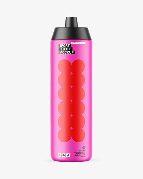Matte Sport Bottle Mockup
