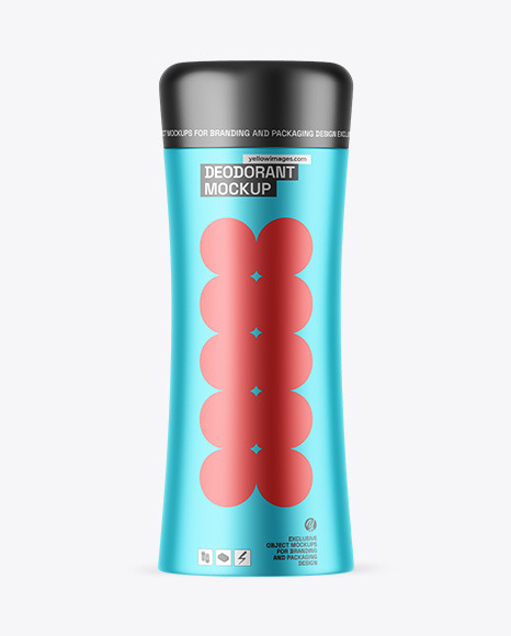 Matte Metallic Deodorant Mockup