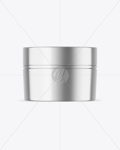 Metallic Cosmetic Jar Mockup - Free Download Images High Quality PNG, JPG