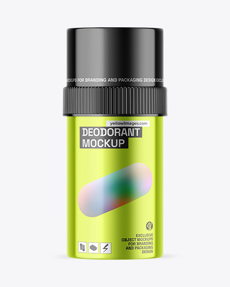 Metallic Deodorant Mockup
