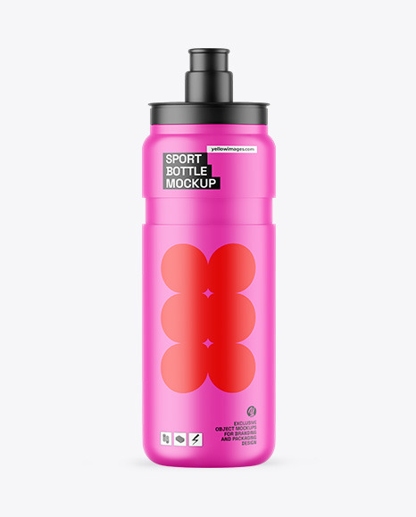 Matte Sport Bottle Mockup