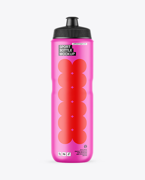 Matte Sport Bottle Mockup