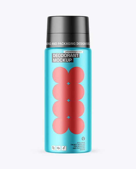 Matte Metallic Deodorant Mockup