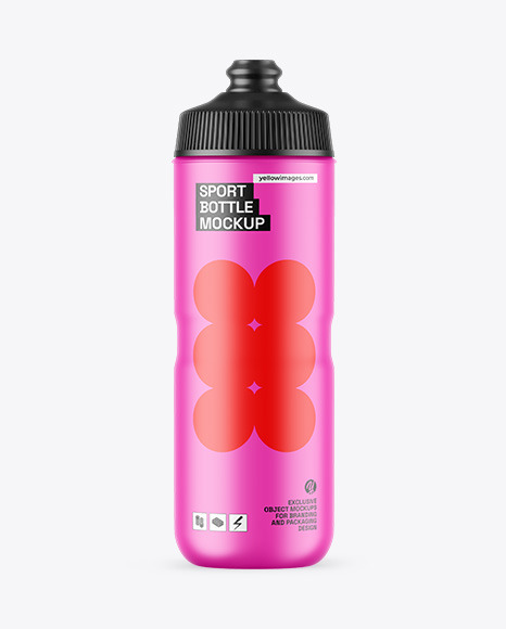 Matte Sport Bottle Mockup