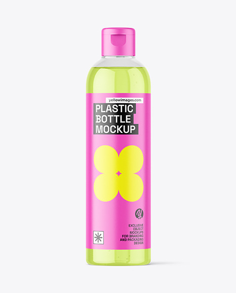 Clear Plastic Bottle Mockup