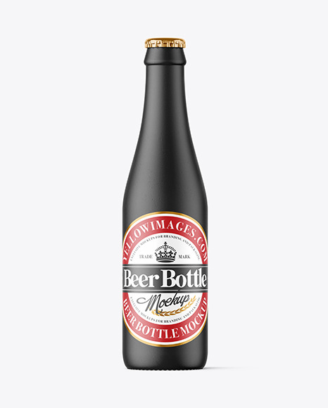 Ceramic Beer Bottle Mockup