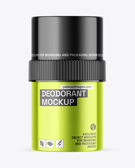 Metallic Deodorant Mockup