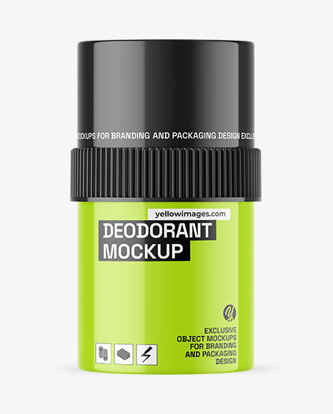 Glossy Deodorant Mockup