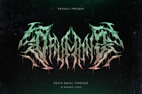 Drumonz | Death Metal Font
