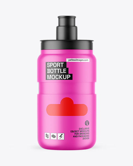 Matte Sport Bottle Mockup