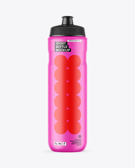 Matte Sport Bottle Mockup