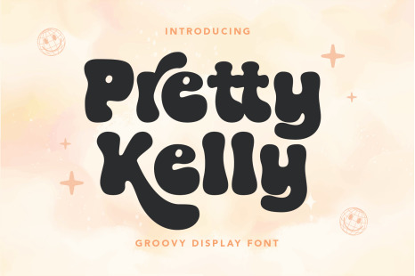 Pretty Kelly - Groovy Display font