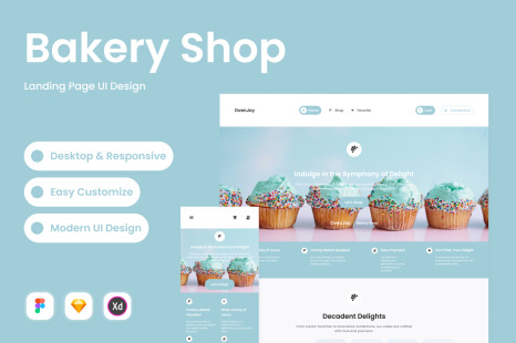 OvenJoy - Bakery Shop Landing Page