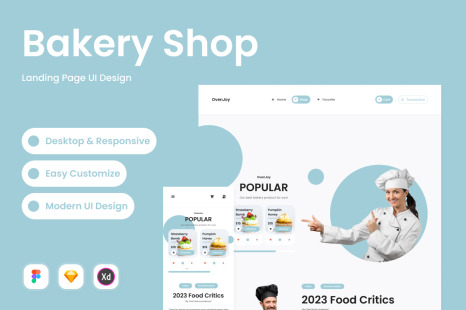 OvenJoy - Bakery Shop Landing Page V2