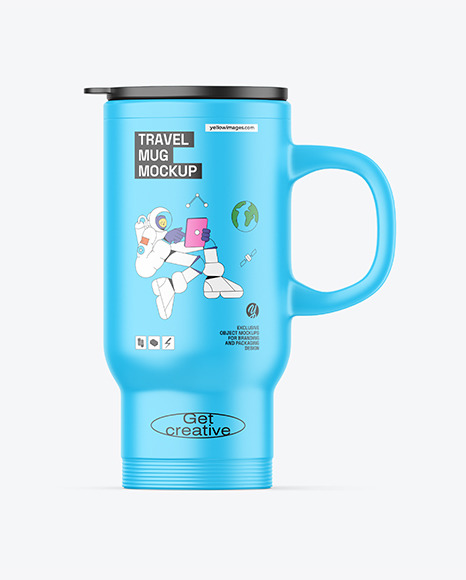 Matte Travel Mug Mockup