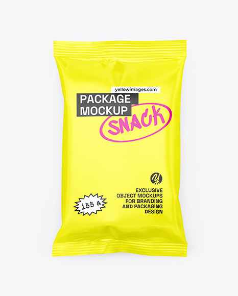 Matte Snack Package Mockup