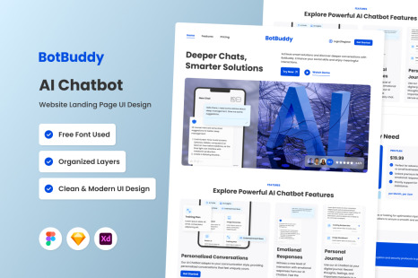 BotBuddy - AI Chatbot Website Landing Page