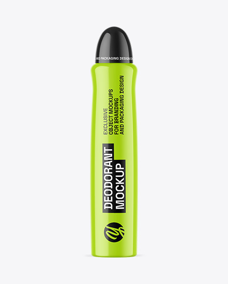 Glossy Deodorant Mockup