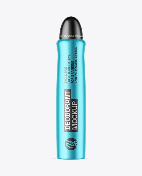 Matte Metallic Deodorant Mockup