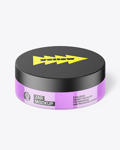 Clear Glass Jar Mockup