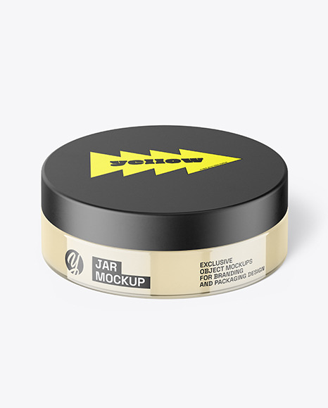 Clear Glass Jar Mockup